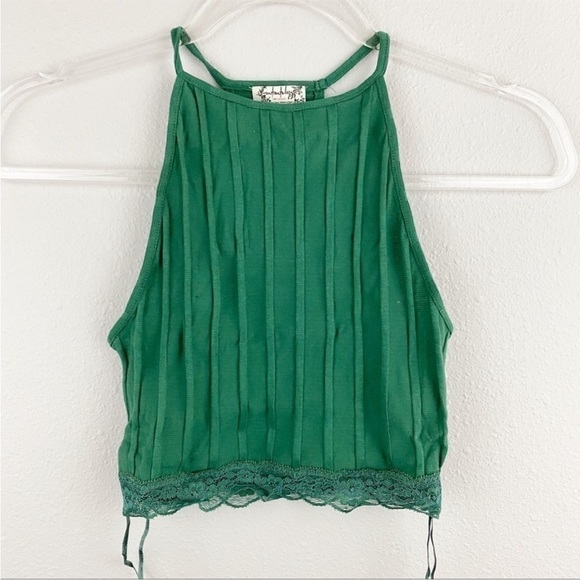 Free People • All Your Love Crop | Green | New with tags - Picture 3 of 8